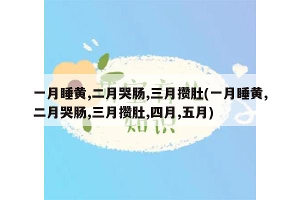 一月睡黄,二月哭肠,三月攒肚(一月睡黄,二月哭肠,三月攒肚,四月,五月)